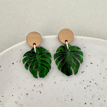 Load image into Gallery viewer, Monstera Leaf Earrings - Small
