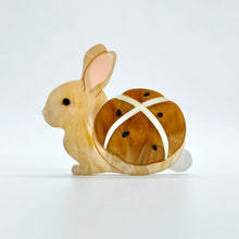 Load image into Gallery viewer, Hot Cross Bunny Brooch
