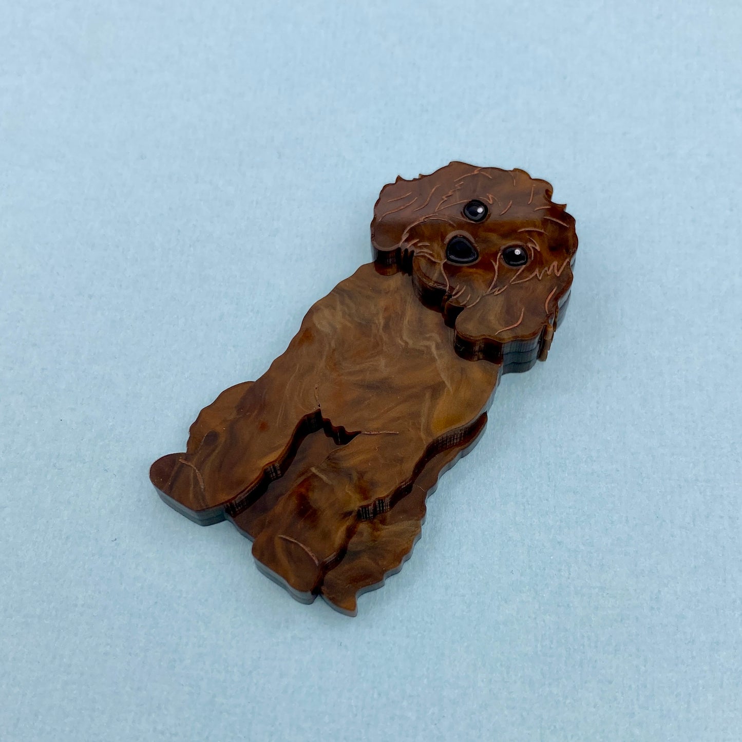 Chocolate Cavoodle Brooch