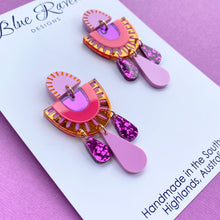 Load image into Gallery viewer, Aurora Arch Earrings - Sunset
