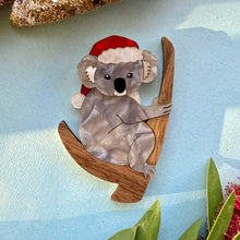 Load image into Gallery viewer, Preorder Koala Santa Brooch
