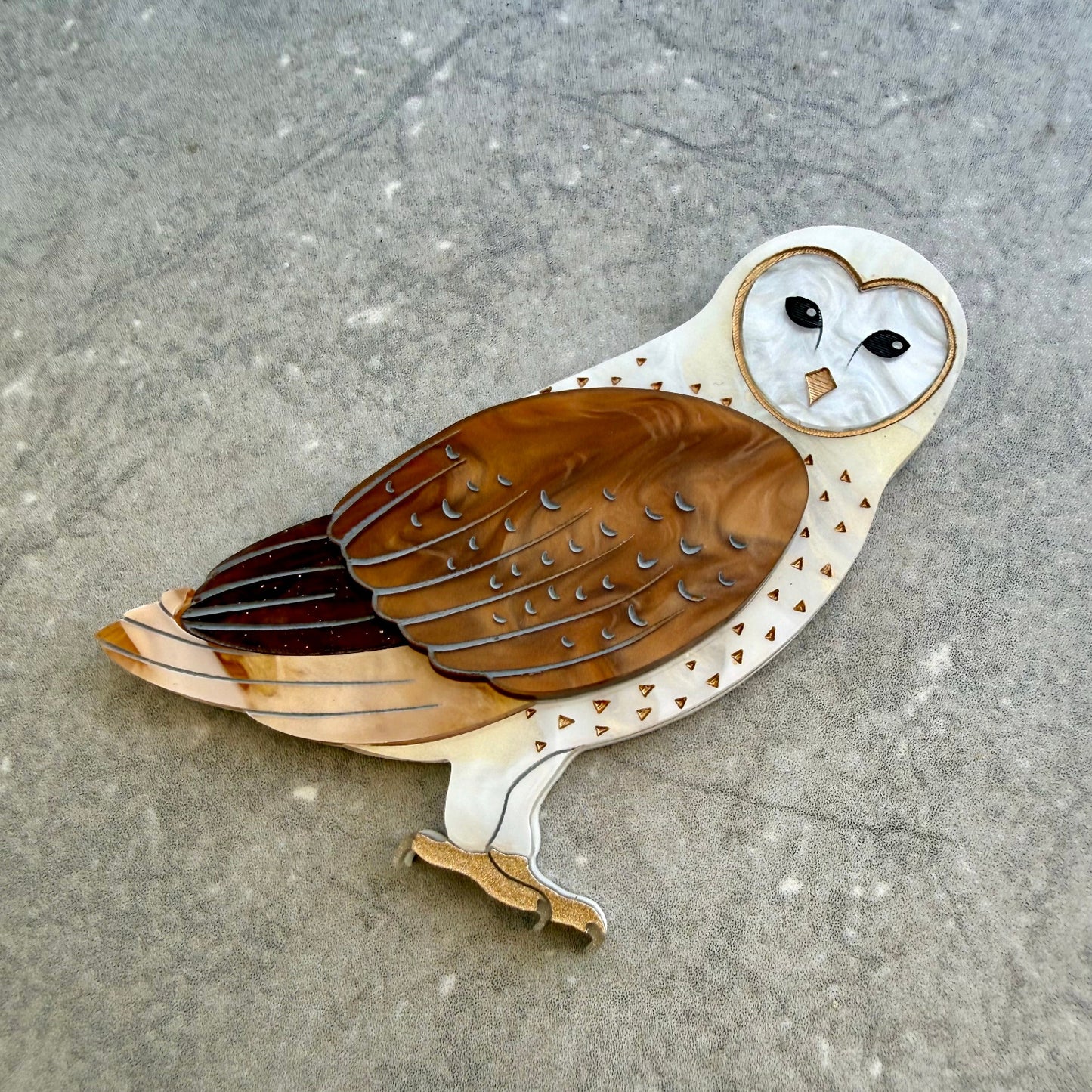 Eastern Barn Owl Brooch
