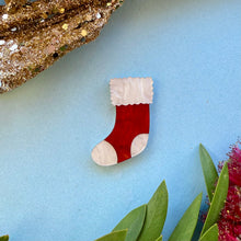 Load image into Gallery viewer, Preorder Simple Stocking Brooch
