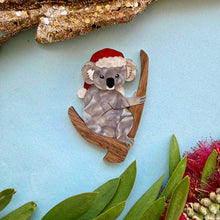 Load image into Gallery viewer, Preorder Koala Santa Brooch

