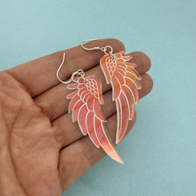 Load image into Gallery viewer, Angel Wing Drop Earrings - Iridescent

