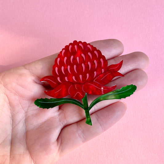 Waratah Brooch