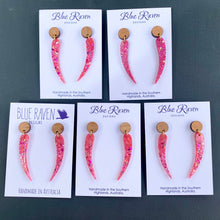 Load image into Gallery viewer, SECONDS Gum Leaf earrings - Pink
