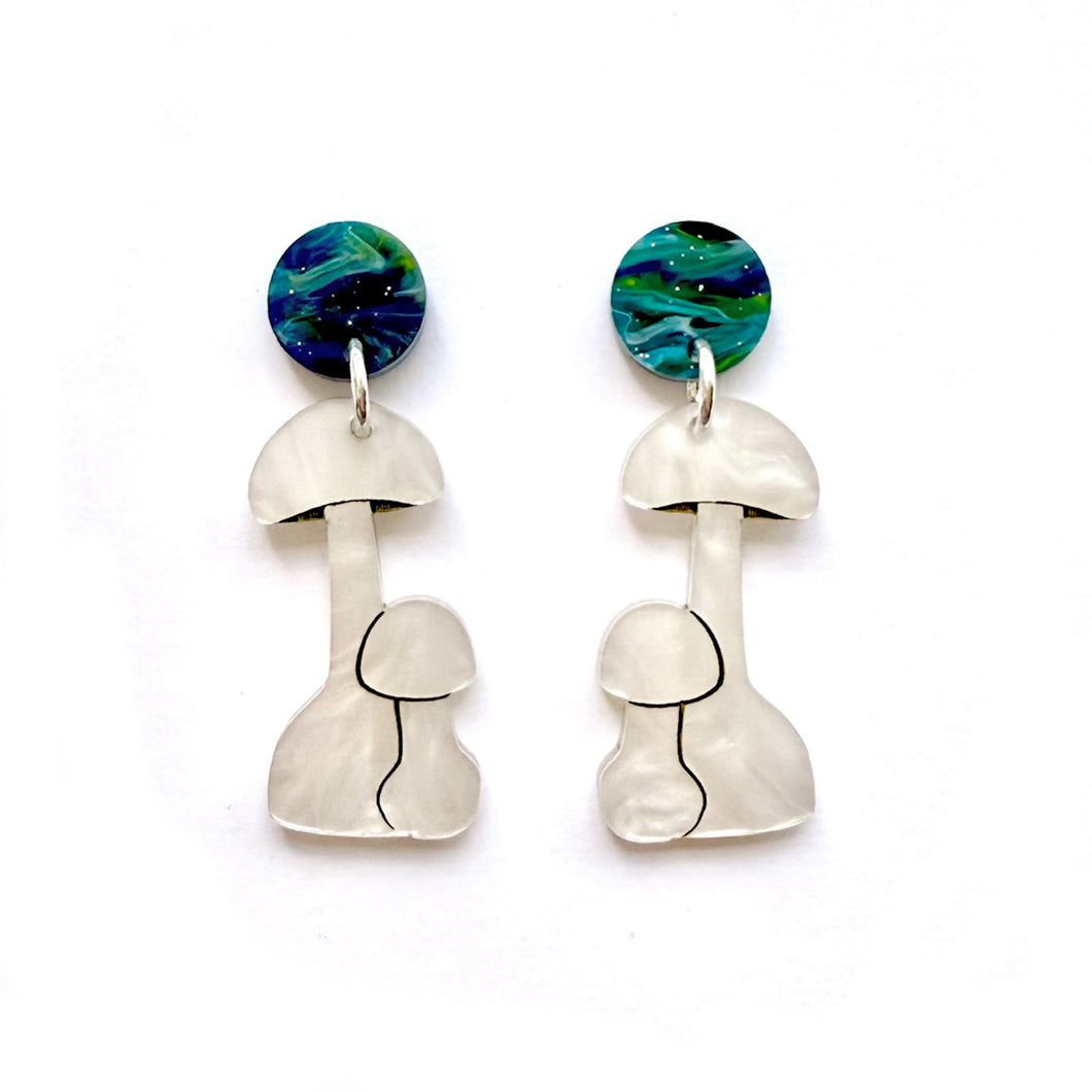 Preorder Death Cap Mushroom Earrings