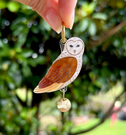Eastern Barn Owl Earrings