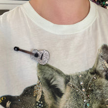 Load image into Gallery viewer, Guitar Brooch - Glitter
