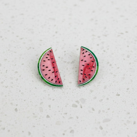 Watermelon Stud Earrings