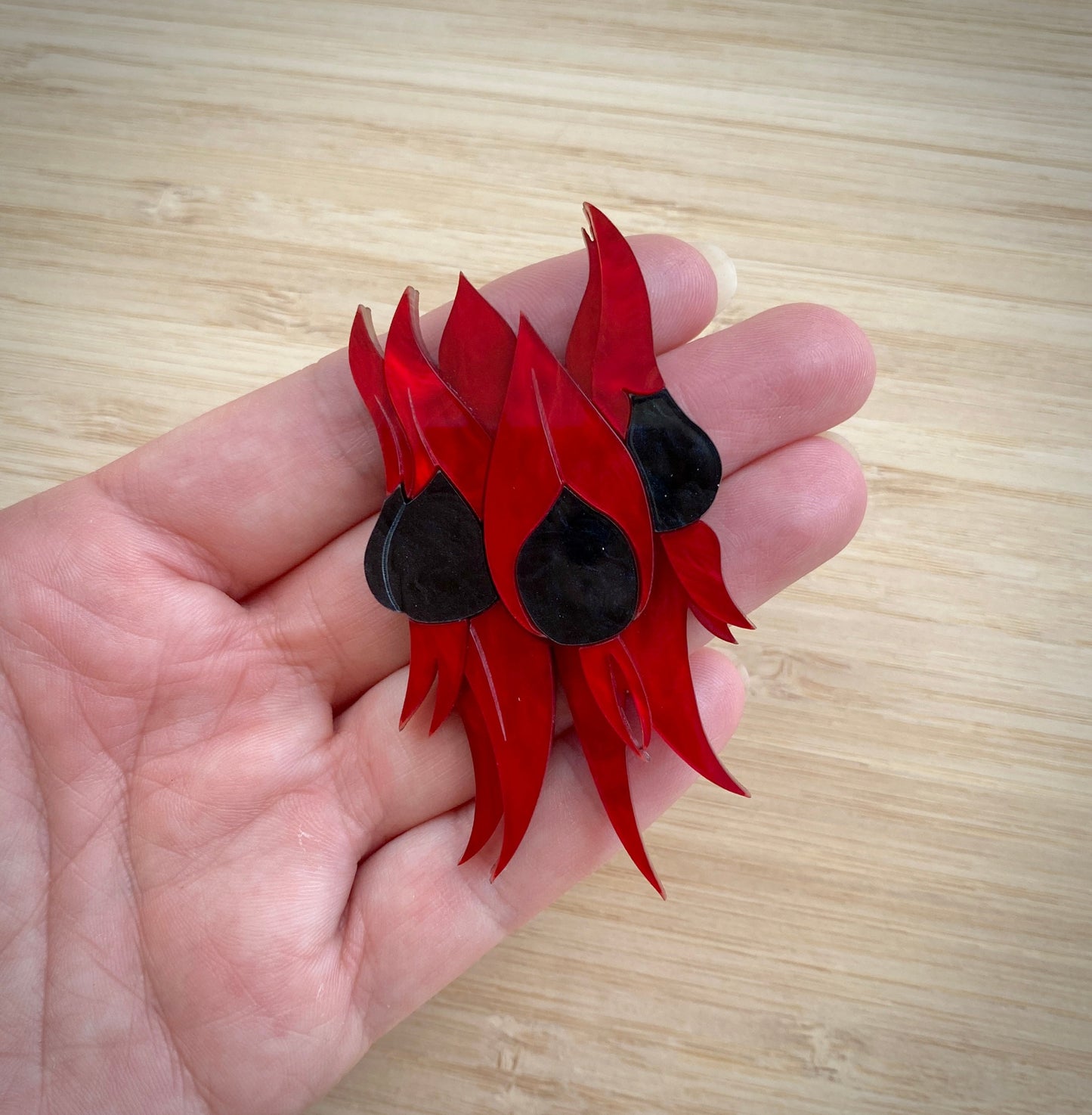 Sturt's Desert Pea brooch
