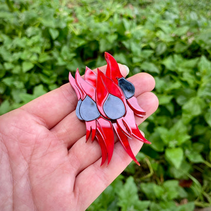 Sturt's Desert Pea brooch