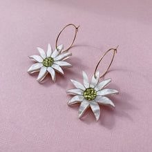 Load image into Gallery viewer, Flannel Flower earrings

