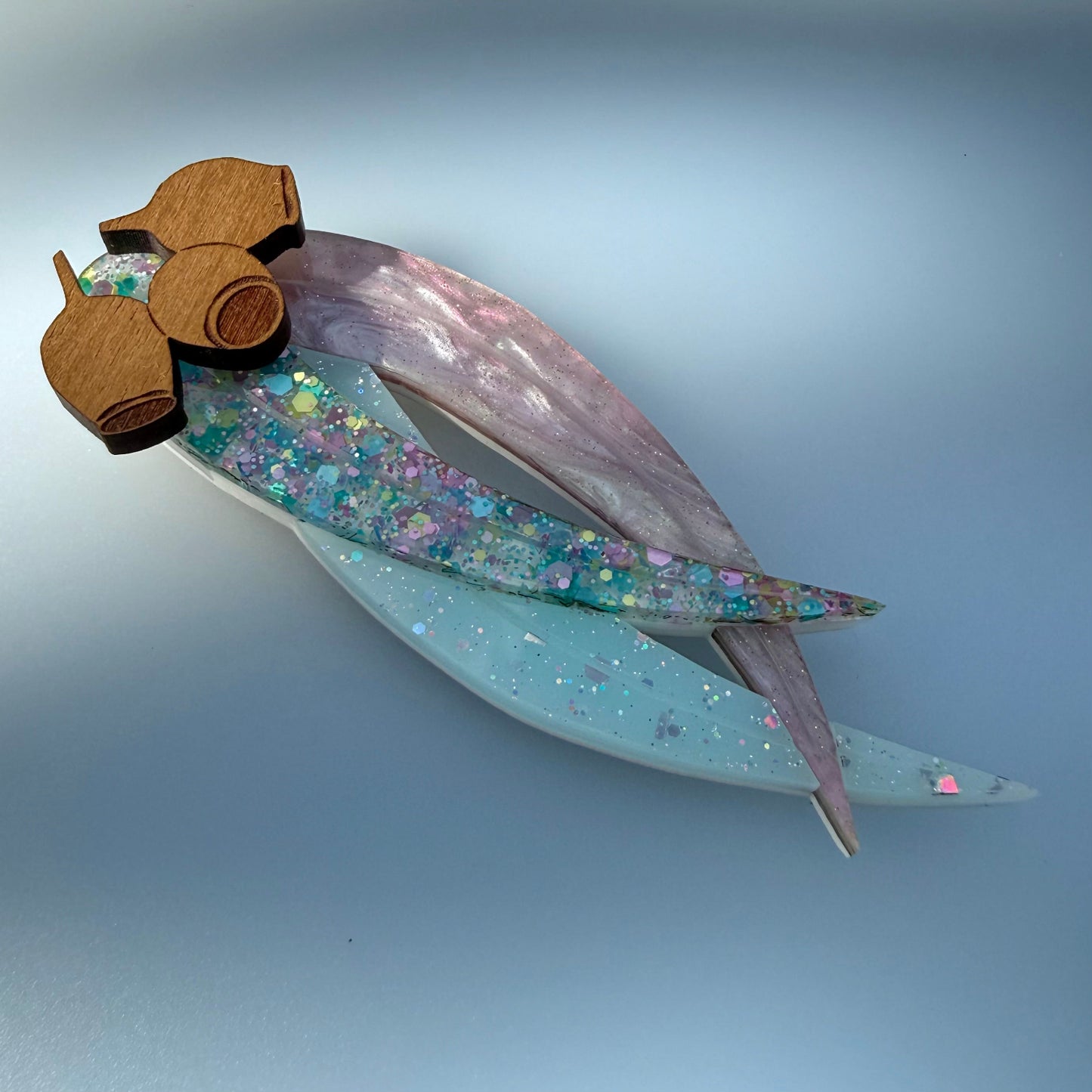 Gum Leaves Brooch - Sweet Pastels