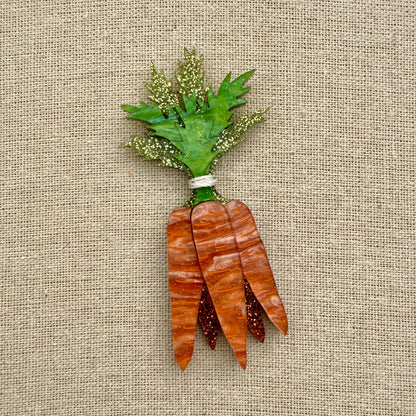 Bunch of Carrots Brooch