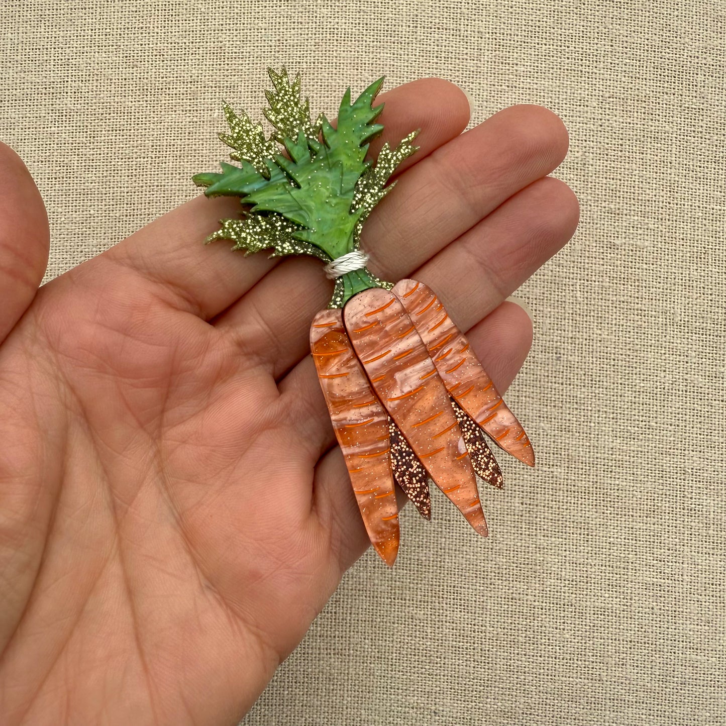 Bunch of Carrots Brooch