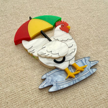 Load image into Gallery viewer, Henrietta Hen Brooch - 2 Colours
