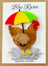 Load image into Gallery viewer, SAMPLE Henrietta Hen Brooch -brown
