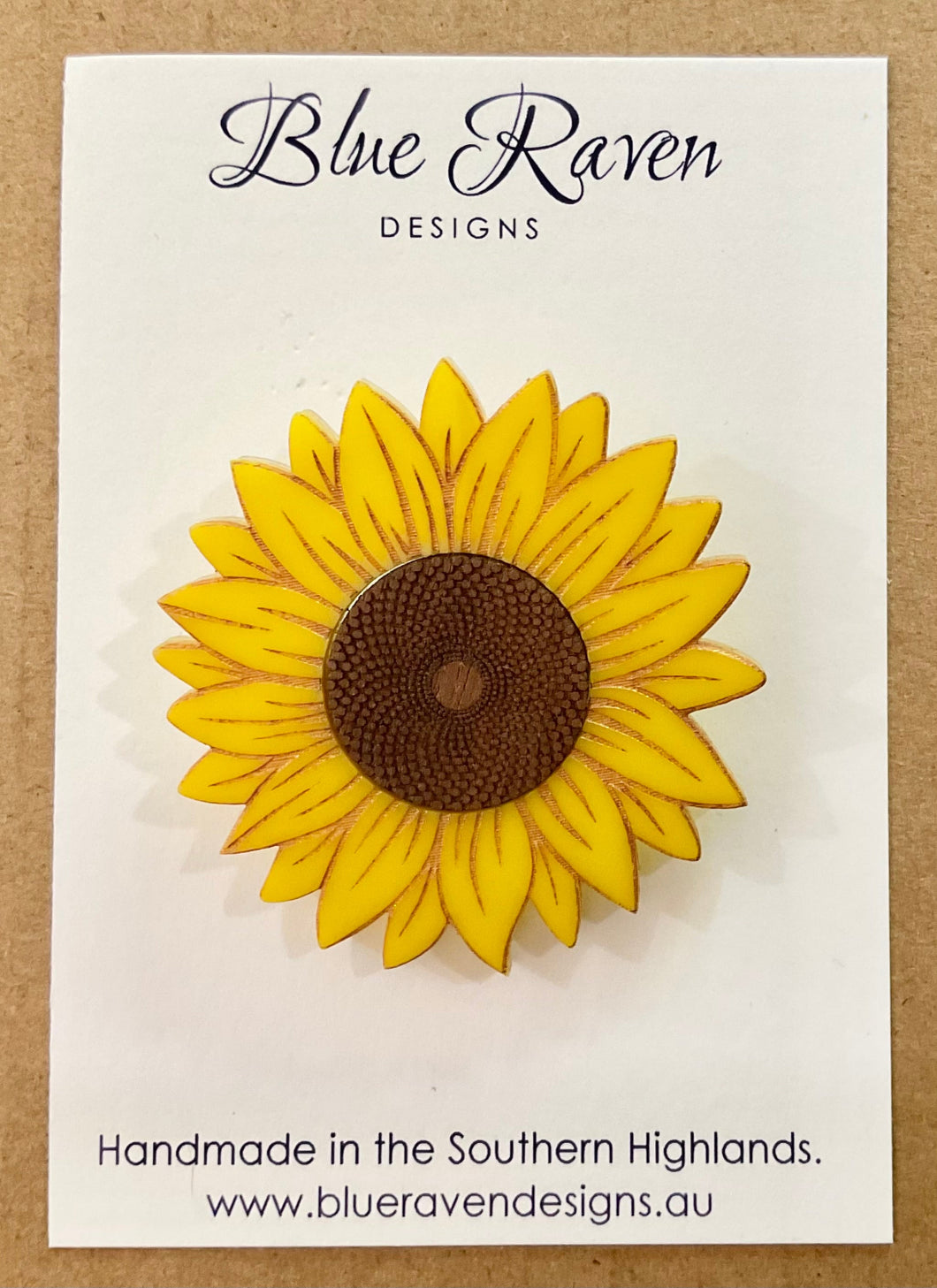 SAMPLE Sunflower Brooch