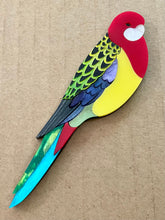 Load image into Gallery viewer, SAMPLE Eastern Rosella Brooch
