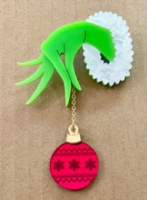 Load image into Gallery viewer, SAMPLE The Grinch Bauble Brooch
