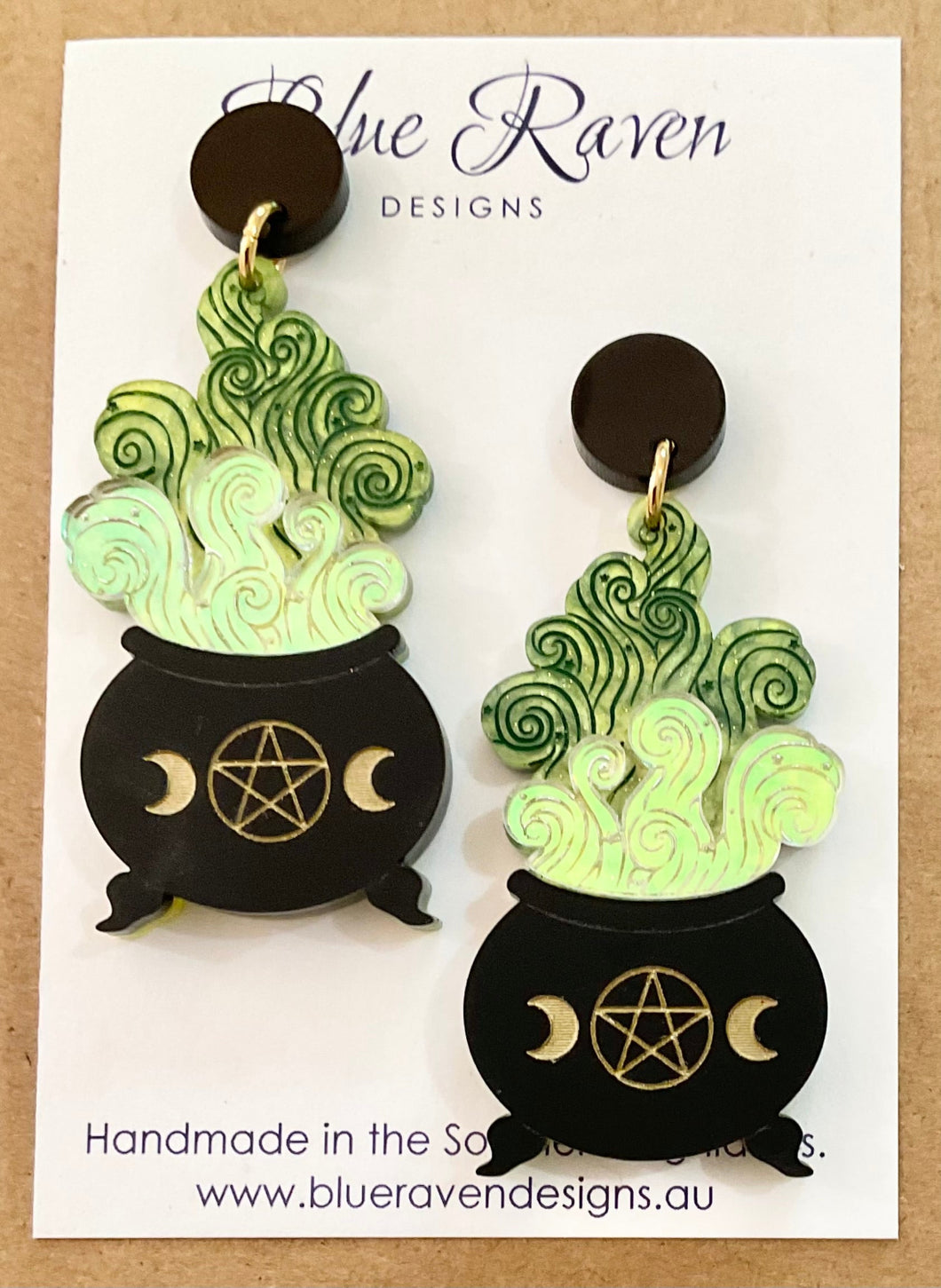 SAMPLE Witches Cauldron Earrings