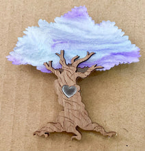 Load image into Gallery viewer, SECONDS Jacaranda Tree of Life Brooch
