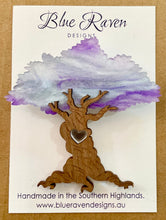 Load image into Gallery viewer, SECONDS Jacaranda Tree of Life Brooch
