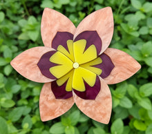 Load image into Gallery viewer, SAMPLE Harlequin Flower Brooch
