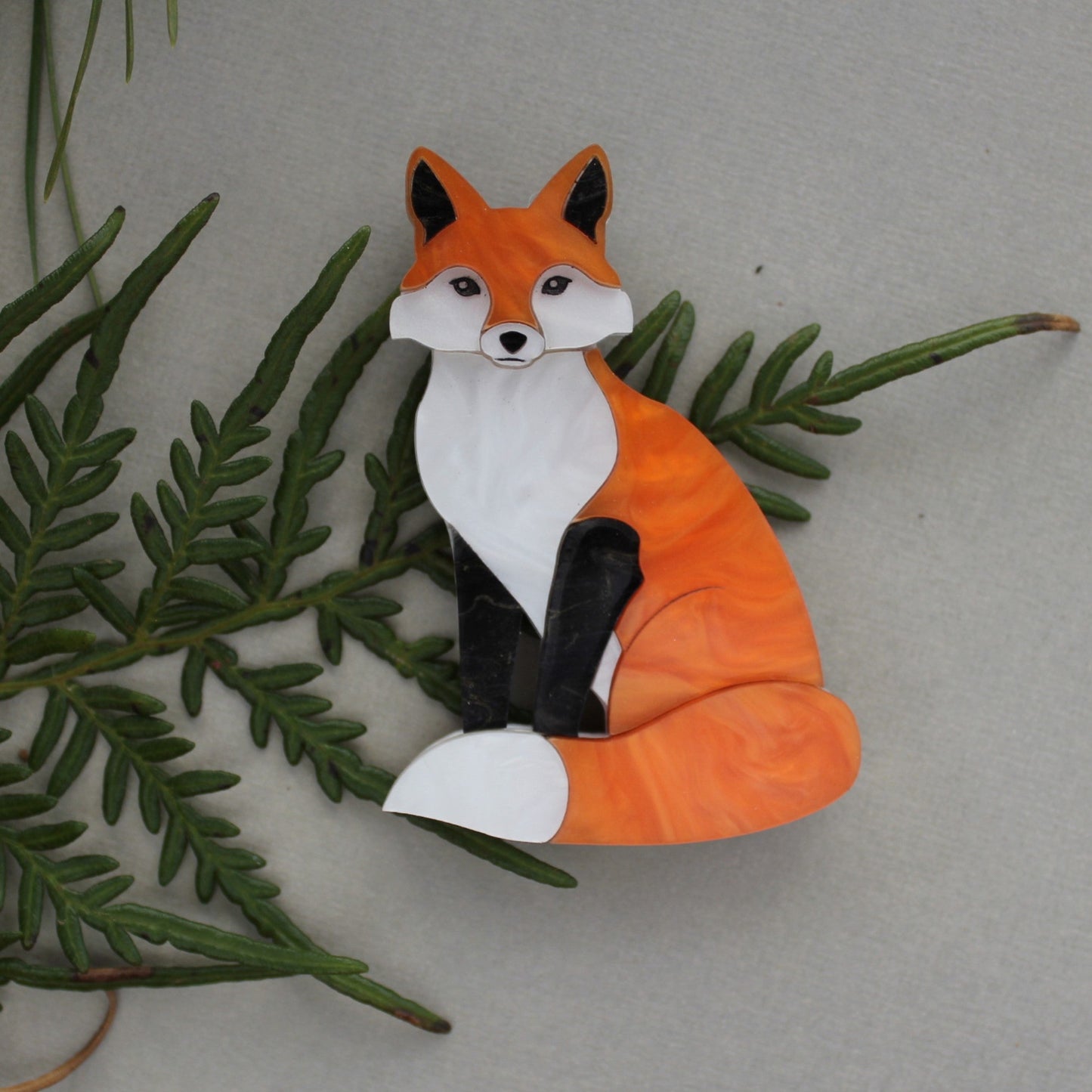 Preorder Clara the Cunning Fox Brooch