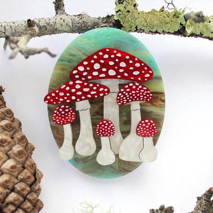 Preorder Forest Fungi Brooch - Limited
