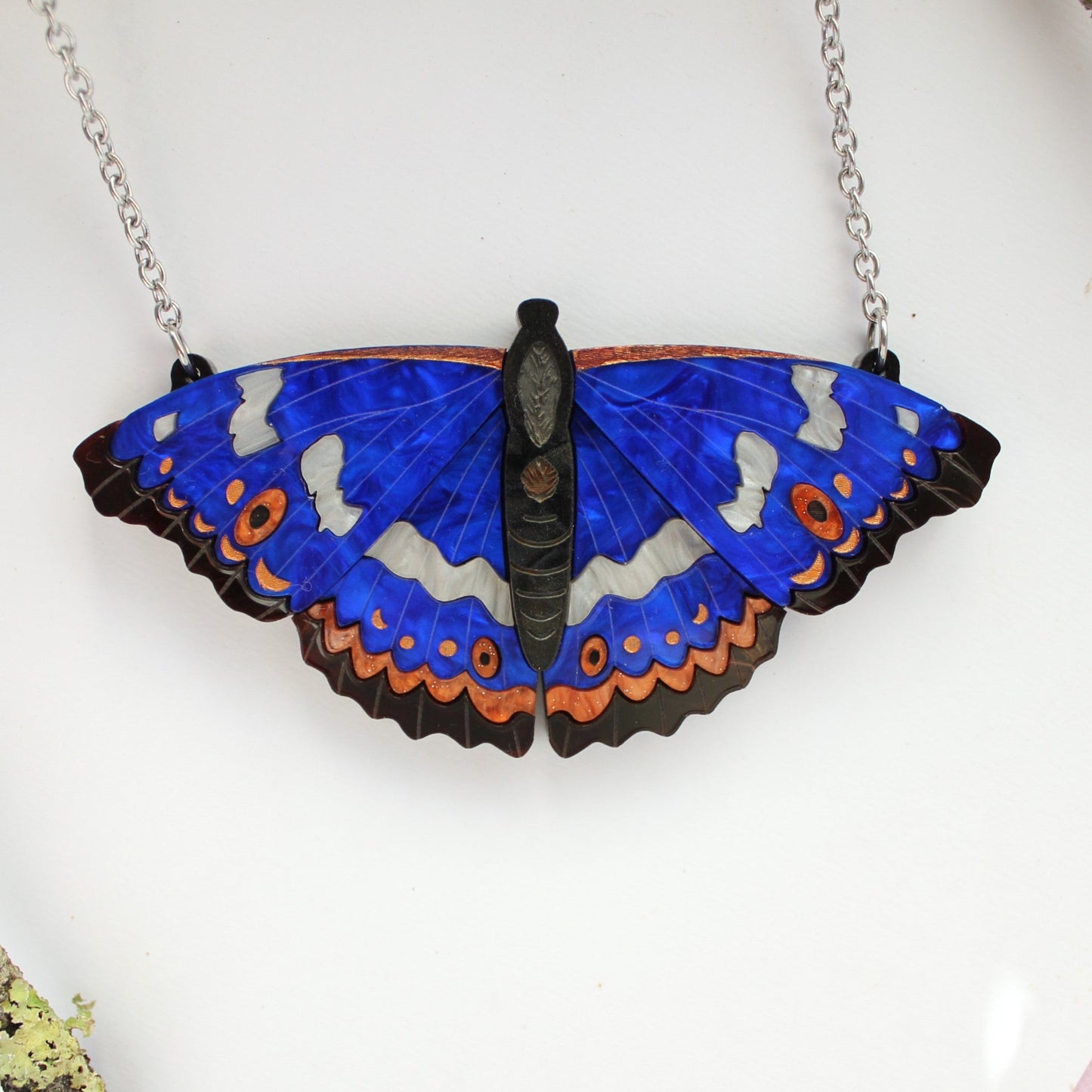 Preorder Lesser Purple Emperor Butterfly Necklace
