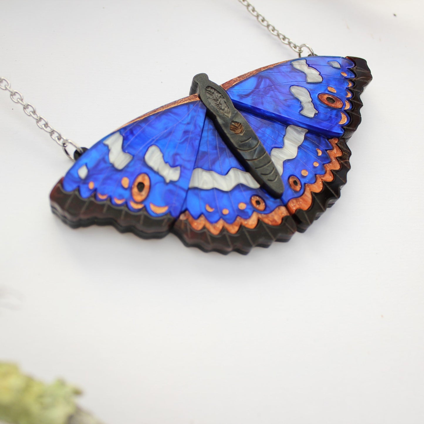 Preorder Lesser Purple Emperor Butterfly Necklace