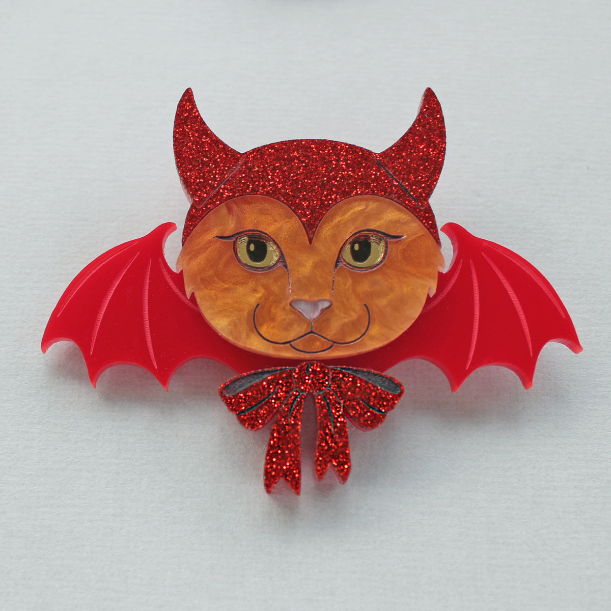 Devil Cat Brooch