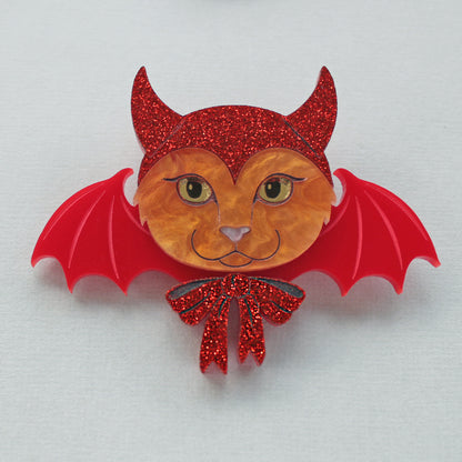 Devil Cat Brooch