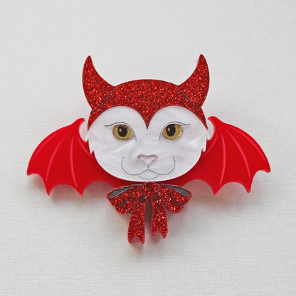 Devil Cat Brooch