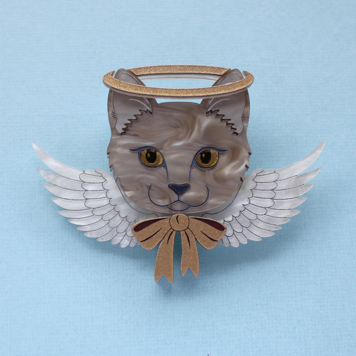 Angel Cat Brooch
