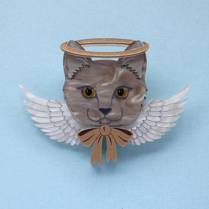 Angel Cat Brooch