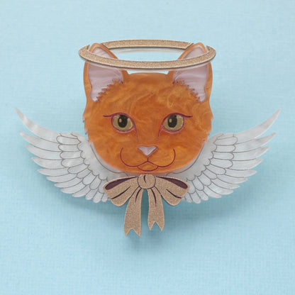 Angel Cat Brooch