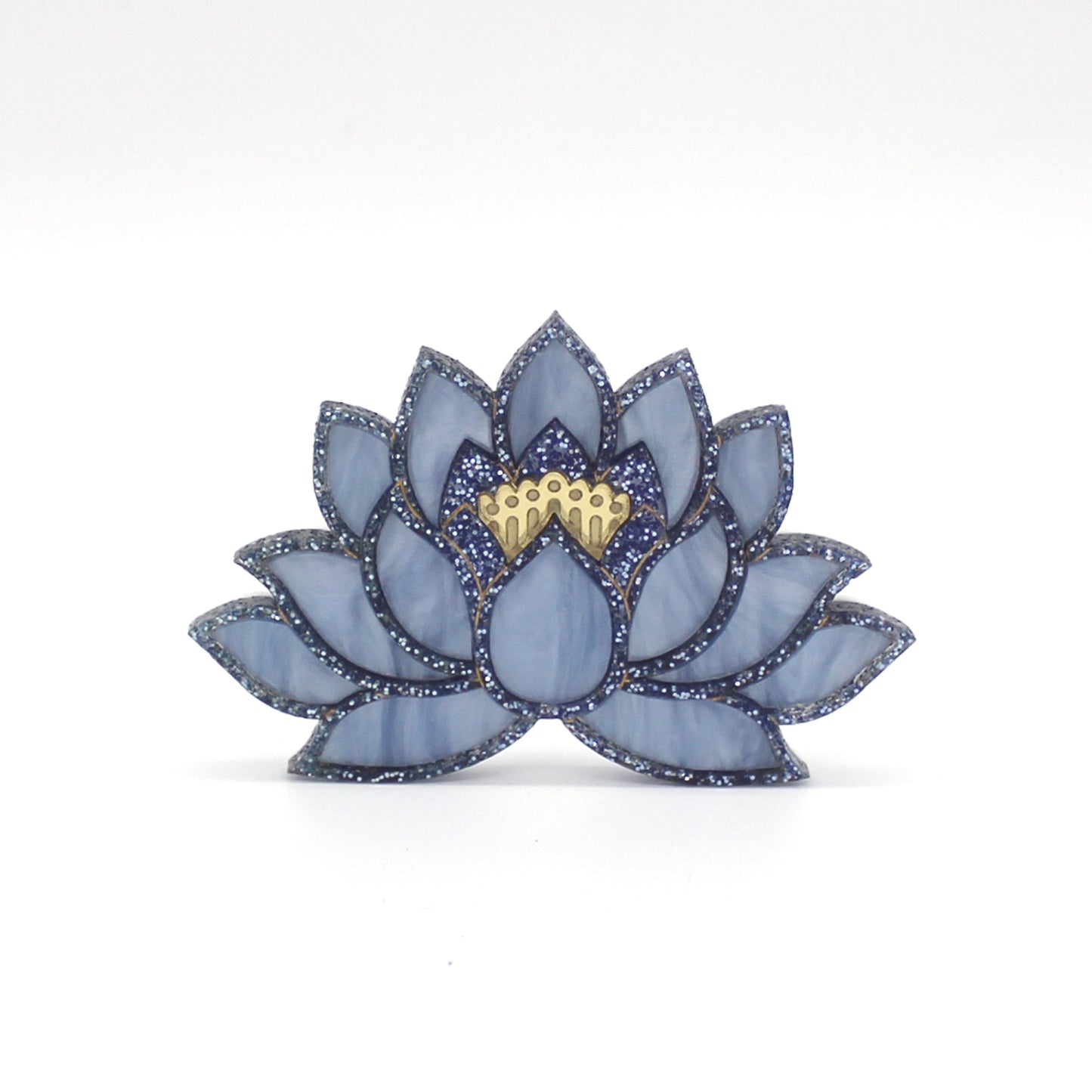Preorder Blue Lotus Brooch - Light