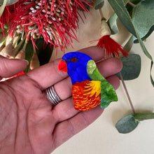 Load image into Gallery viewer, Preorder Rainbow Lorikeet brooch
