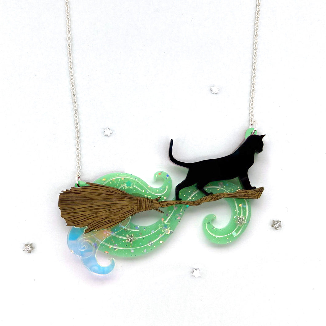 Preorder Salem of the Sky Necklace - Mint Sparkle