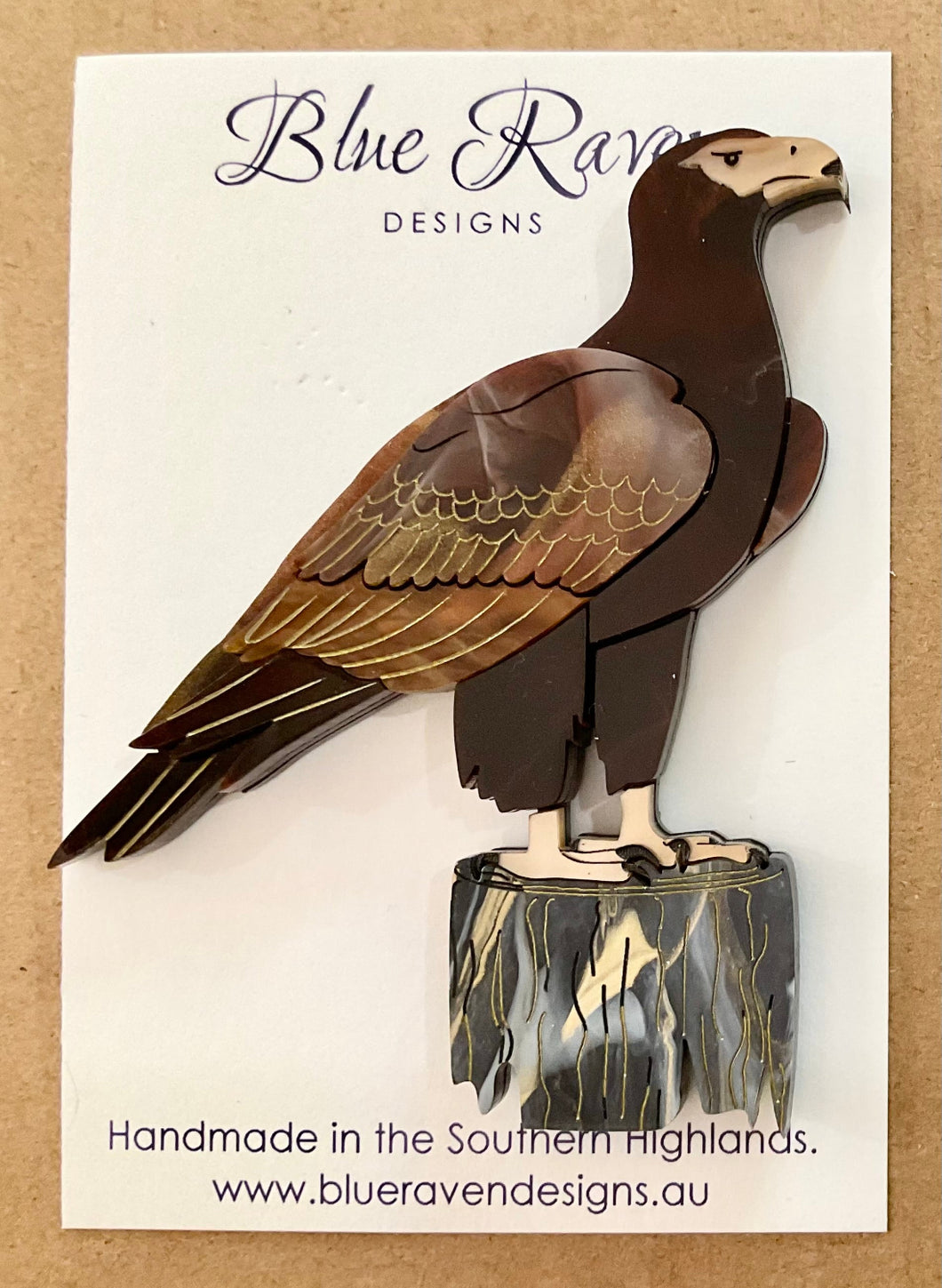 SECONDS Wedge-Tailed Eagle Brooch (A)