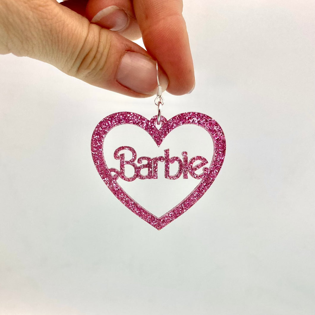 Barbie Heart earrings