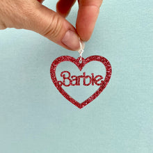 Load image into Gallery viewer, Barbie Heart earrings
