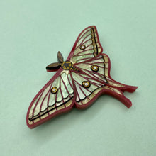 Load image into Gallery viewer, Spanish Moon Moth brooch
