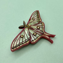 Load image into Gallery viewer, Spanish Moon Moth brooch
