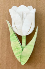 Load image into Gallery viewer, SECONDS Tulip brooch - White
