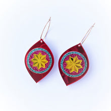 Load image into Gallery viewer, Kitschy Christmas Bauble earrings - Red
